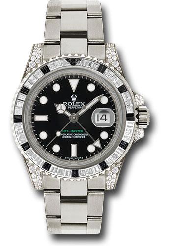 rolex-white-gold-gmt-master-ii-40-watch-diamond-and-black-sapphire-bezel-black-dial-oyster-bracelet-116759sanr
