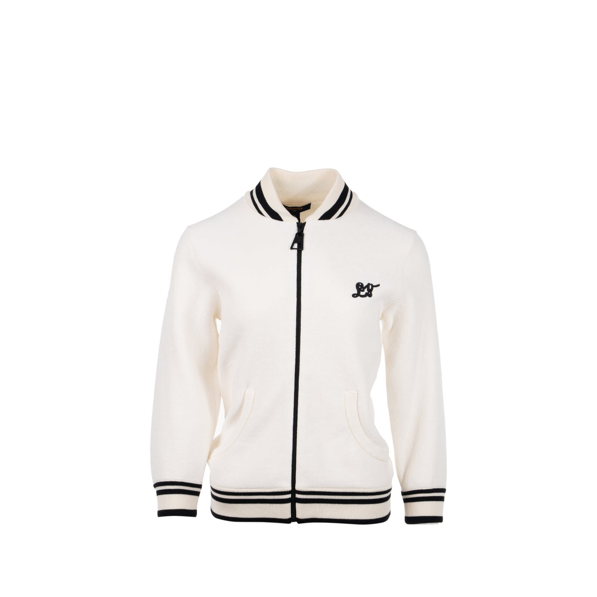 louis-vuitton-size-xs-long-sleeved-zip-jacket-wool-cotton-white