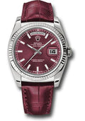 rolex-white-gold-day-date-36-watch-fluted-bezel-cherry-index-dial-cherry-leather-118139-chl