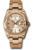 rolex-pink-gold-day-date-36-watch-domed-bezel-pink-champagne-diamond-dial-oyster-bracelet-118205-chdo
