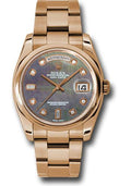 rolex-pink-gold-day-date-36-watch-domed-bezel-dark-mother-of-pearl-diamond-dial-oyster-bracelet-118205-dkmdo