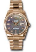 rolex-pink-gold-day-date-36-watch-domed-bezel-dark-mother-of-pearl-diamond-dial-president-bracelet-118205-dkmdp