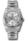rolex-platinum-day-date-36-watch-domed-bezel-rhodium-roman-dial-president-bracelet-118206-grp