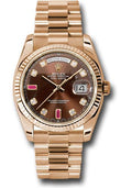 rolex-everose-gold-day-date-36-watch-fluted-bezel-chocolate-diamond-and-ruby-dial-president-bracelet-118235-chodrp