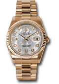 rolex-pink-gold-day-date-36-watch-fluted-bezel-meteorite-diamond-dial-president-bracelet-118235-mtdp