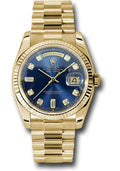 rolex-yellow-gold-day-date-36-watch-fluted-bezel-blue-diamond-dial-president-bracelet-118238-bdp