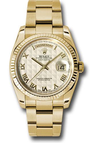 rolex-yellow-gold-day-date-36-watch-fluted-bezel-ivory-pyramid-roman-dial-oyster-bracelet-118238-ipro