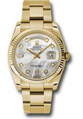 rolex-yellow-gold-day-date-36-watch-fluted-bezel-mother-of-pearl-diamond-dial-oyster-bracelet-118238-mdo