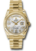 rolex-yellow-gold-day-date-36-watch-fluted-bezel-mother-of-pearl-diamond-dial-president-bracelet-118238-mdp