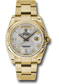 rolex-yellow-gold-day-date-36-watch-fluted-bezel-meteorite-diamond-dial-oyster-bracelet-118238-mtdo