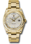 rolex-yellow-gold-day-date-36-watch-fluted-bezel-silver-index-dial-oyster-bracelet-118238-sio