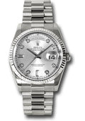 rolex-white-gold-day-date-36-watch-fluted-bezel-silver-diamond-dial-president-bracelet-118239-sdp