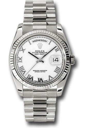 rolex-white-gold-day-date-36-watch-fluted-bezel-white-roman-dial-president-bracelet-118239-wrp