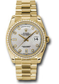 rolex-yellow-gold-day-date-36-watch-bezel-silver-diamond-dial-president-bracelet-118348-sdp