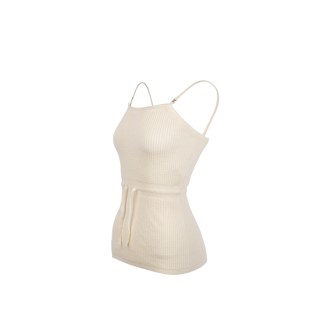 chanel-size-36-knit-tank-dress-cotton-polyamide-white