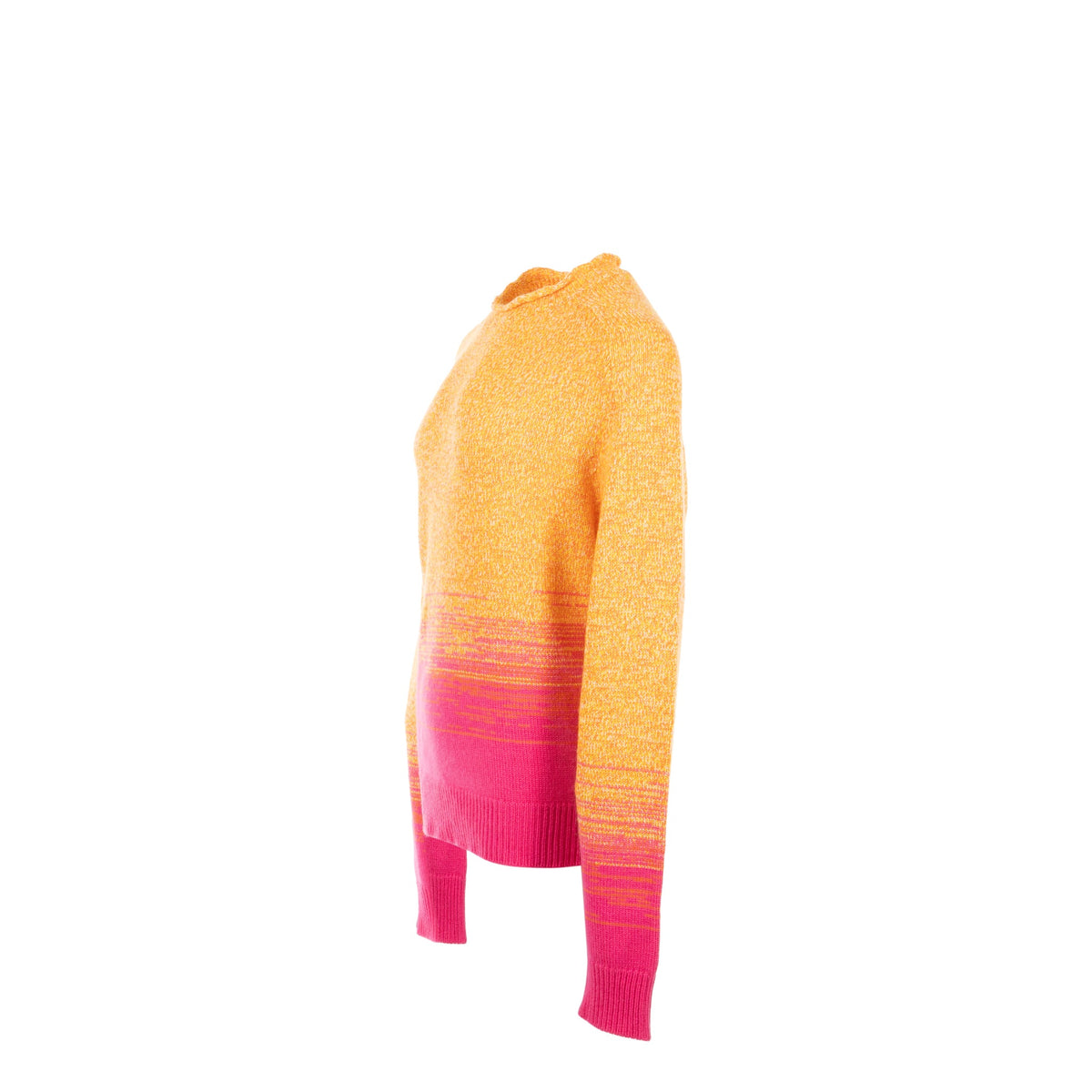 hermes-size-m-mouline-ombre-long-sleeve-crewneck-sweater-cashmere-orange-pink