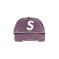 Supreme Pigment Canvas S Logo 6-Panel 'Plum'