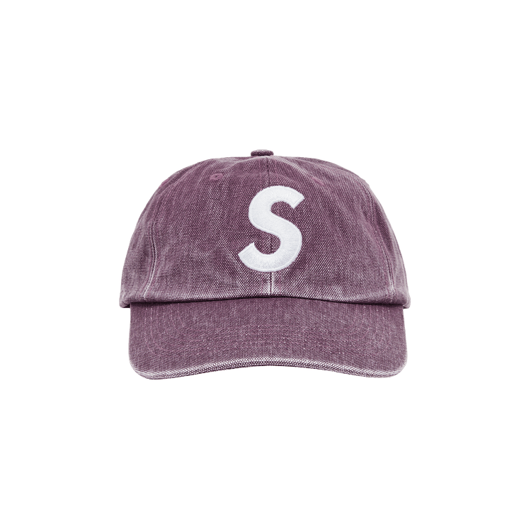 Supreme Pigment Canvas S Logo 6-Panel 'Plum'