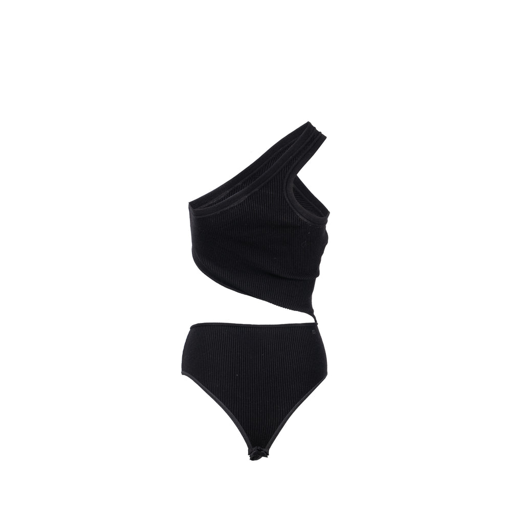 celine-size-xs-one-shoulder-underpinning-wool-polyamide-black