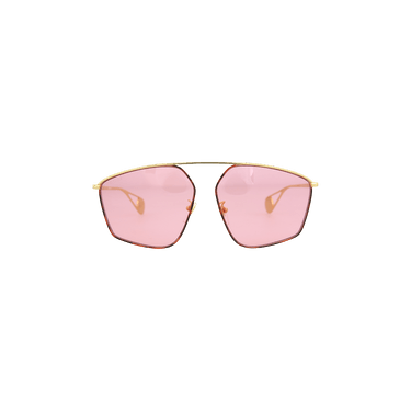 Gucci Aviator Sunglasses — Pink – Gold GG0437SA 30006514 004