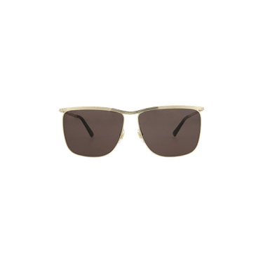 Gucci Square Frame Sunglasses — Gold