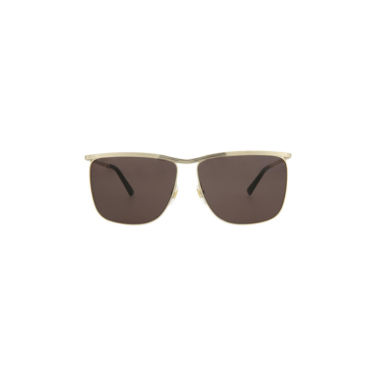 Gucci Square Frame Sunglasses — Gold