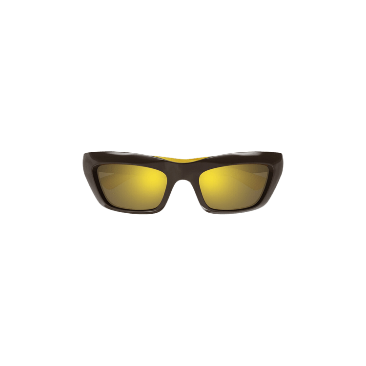 Bottega Veneta Rectangular Frame Sunglasses — Brown – BV1182S 30013671