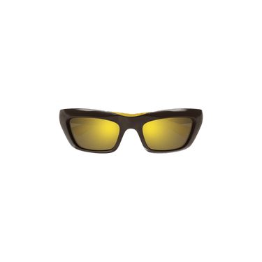 Bottega Veneta Rectangular Frame Sunglasses — Brown – BV1182S 30013671
