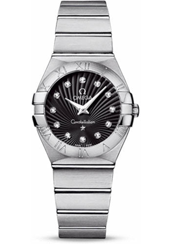 omega-ladies-constellation-quartz-watch-27-mm-brushed-steel-case-black-dial-123-10-27-60-51-001