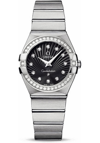 omega-ladies-constellation-quartz-watch-27-mm-brushed-steel-case-diamond-bezel-black-diamond-dial-123-15-27-60-51-001