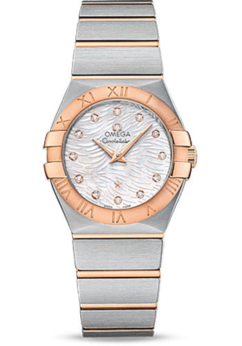 omega-constellation-quartz-watch-27-mm-steel-case-18k-red-gold-bezel-mother-of-pearl-diamond-dial-123-20-27-60-55-007