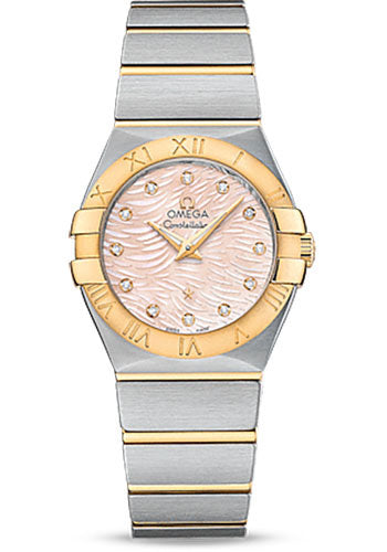 omega-constellation-quartz-watch-27-mm-steel-case-18k-yellow-gold-bezel-pink-mother-of-pearl-diamond-dial-123-20-27-60-57-005