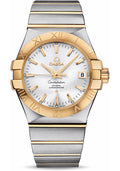 omega-gents-constellation-chronometer-watch-35-mm-brushed-steel-and-yellow-gold-case-silver-dial-123-20-35-20-02-002
