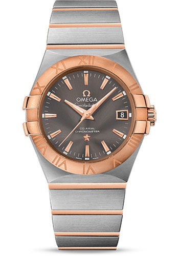 omega-constellation-co-axial-watch-35-mm-steel-case-18k-red-gold-bezel-grey-dial-123-20-35-20-06-002