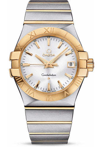 omega-gents-constellation-quartz-watch-35-mm-brushed-steel-and-yellow-gold-case-silver-dial-123-20-35-60-02-002