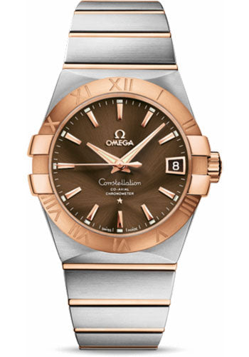 omega-gents-constellation-chronometer-watch-38-mm-brushed-steel-and-red-gold-case-brown-dial-123-20-38-21-13-001
