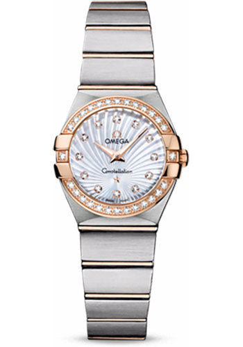 omega-ladies-constellation-quartz-watch-24-mm-brushed-steel-and-red-gold-case-diamond-bezel-mother-of-pearl-diamond-dial-123-25-24-60-55-002