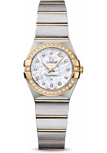 omega-ladies-constellation-quartz-watch-24-mm-brushed-steel-and-yellow-gold-case-diamond-bezel-mother-of-pearl-diamond-dial-123-25-24-60-55-003