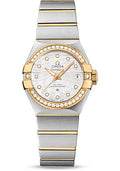 omega-constellation-co-axial-watch-27-mm-steel-and-yellow-gold-case-diamond-set-yellow-gold-bezel-mother-of-pearl-dial-steel-bracelet-123-25-27-20-55-004