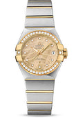 omega-constellation-co-axial-watch-27-mm-steel-and-yellow-gold-case-diamond-set-yellow-gold-bezel-champagne-mother-of-pearl-dial-steel-bracelet-123-25-27-20-57-002