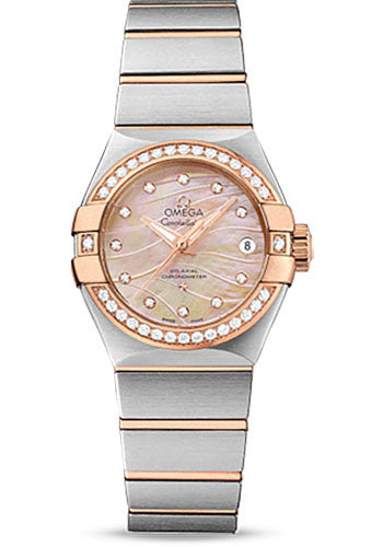 omega-constellation-co-axial-watch-27-mm-steel-and-red-gold-case-diamond-set-red-gold-bezel-red-gold-mother-of-pearl-dial-steel-bracelet-123-25-27-20-57-003