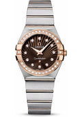 omega-ladies-constellation-quartz-watch-27-mm-brushed-steel-and-red-gold-case-diamond-bezel-brown-diamond-dial-123-25-27-60-63-001
