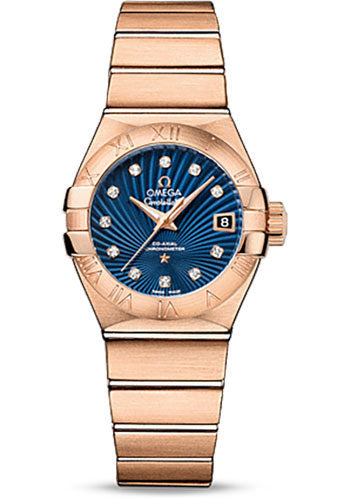 omega-constellation-co-axial-watch-27-mm-brushed-red-gold-case-blue-supernova-diamond-dial-123-50-27-20-53-001