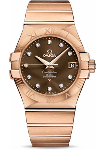 omega-gents-constellation-chronometer-watch-35-mm-brushed-red-gold-case-brown-diamond-dial-123-50-35-20-63-001