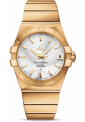 omega-gents-constellation-chronometer-watch-38-mm-brushed-yellow-gold-case-silver-dial-123-50-38-21-02-002