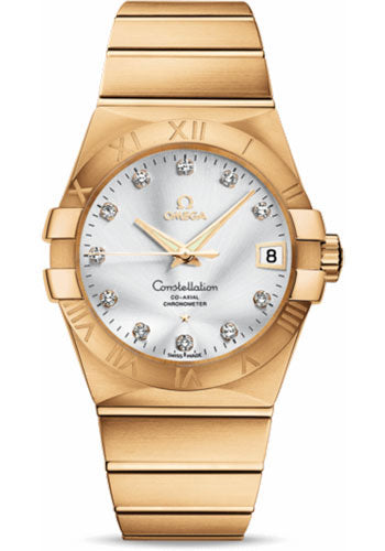 omega-gents-constellation-chronometer-watch-38-mm-brushed-yellow-gold-case-silver-diamond-dial-123-50-38-21-52-002