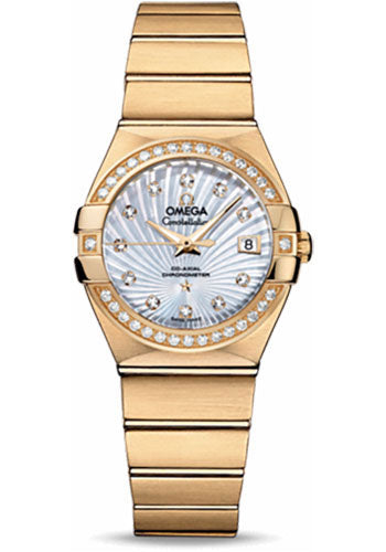 omega-ladies-constellation-chronometer-watch-27-mm-brushed-yellow-gold-case-diamond-bezel-mother-of-pearl-supernova-diamond-dial-123-55-27-20-55-002