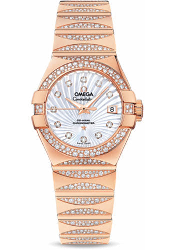 omega-ladies-constellation-luxury-edition-watch-27-mm-red-gold-case-snow-set-diamond-bezel-mother-of-pearl-supernova-diamond-dial-123-55-27-20-55-003