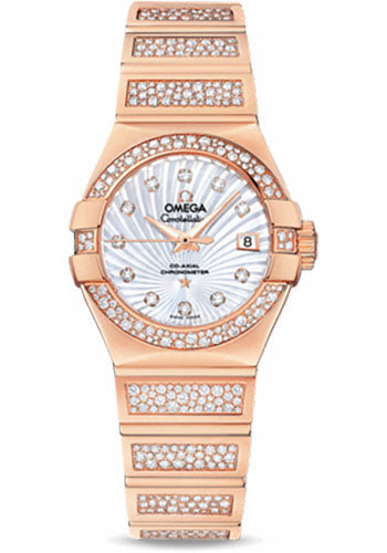 omega-ladies-constellation-luxury-edition-watch-27-mm-red-gold-case-snow-set-diamond-bezel-mother-of-pearl-supernova-diamond-dial-123-55-27-20-55-004