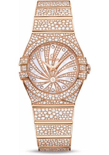 omega-ladies-constellation-luxury-edition-watch-27-mm-red-gold-case-snow-set-diamond-bezel-mother-of-pearl-diamond-dial-123-55-27-60-55-009